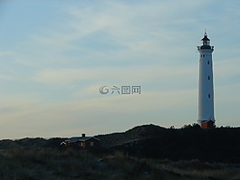 丹麦,灯塔,海岸