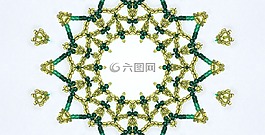 万花筒,珠,珠绣