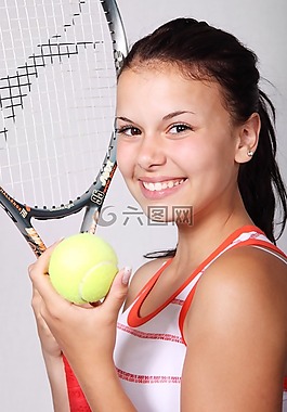 网球,体育,女孩