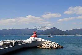 海,天空,蓝蓝的天空