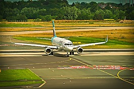 飞机,机场,离境