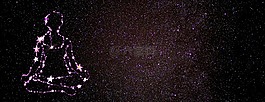 繁星点点的天空,冥想,腿