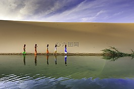 女孩,女士,少数民族