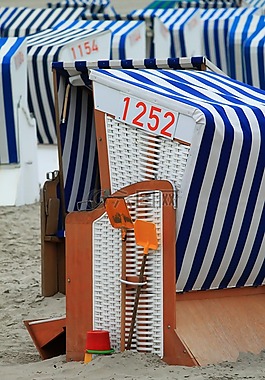 沙滩椅,海滩,北海