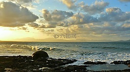 海岸,海,岩质海岸