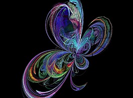 分形,多彩,蝴蝶
