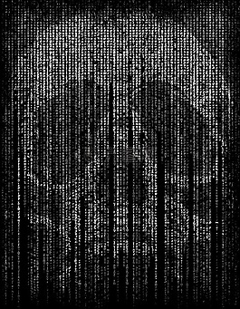 骷髅和交叉骨,矩阵,代码