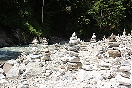 石林,山,堆积