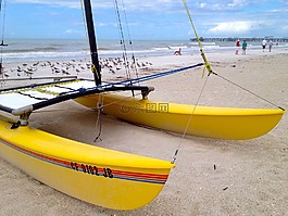 船,双体船,帆船