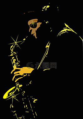 爵士乐,球员,sax