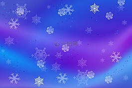 雪,蓝调,紫色