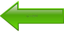 箭头,左,绿色