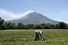 火山chaparrastique,圣米格尔,萨尔瓦多