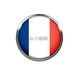 法国,标志,圆