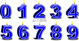 号码,蜡烛,生日