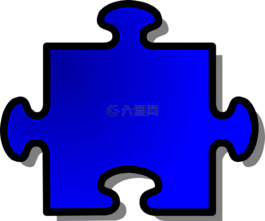 拼图,形状,蓝色