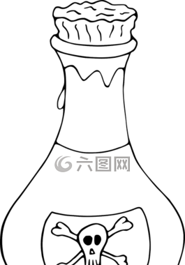 毒药,瓶,罐