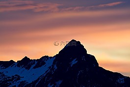 山,山峰,天空