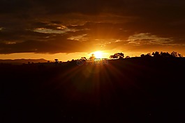 日落,该recôncavo,巴亚诺