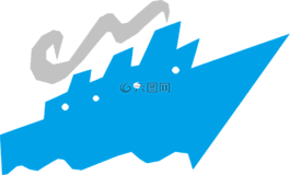 卡通,船舶,tooned在