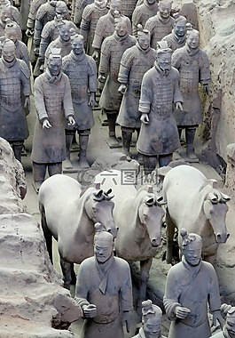 兵马俑,战士,中国