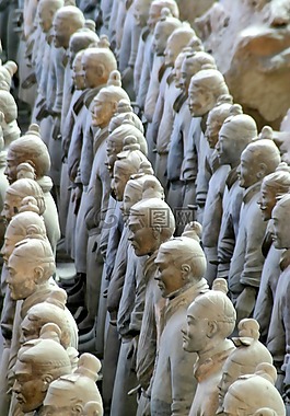 兵马俑,战士,中国