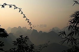 桂林,山,景观