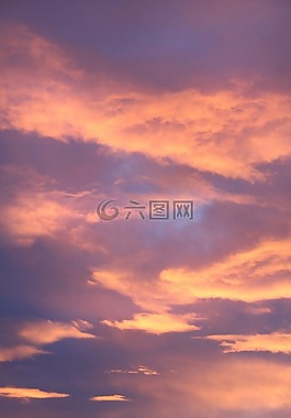 日落,天空,余辉
