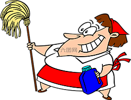 卡通,清洗,漫画人物