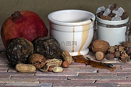 静物,水果,坚果