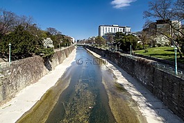 维也纳,donaukanal,通道