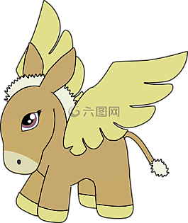 卡通,可爱,驴