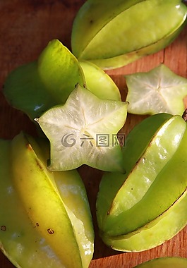 杨桃,绿色,水果