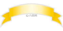 色带,旗帜,凸弯带形