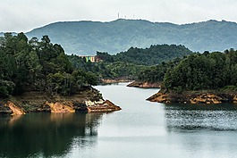 河,景观,植被