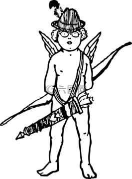 丘比特,男孩,箭头