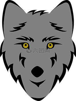狼的脸图片 狼的脸素材 狼的脸模板免费下载 六图网