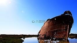 船,生锈,金属