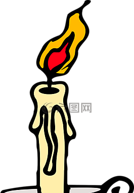 蜡烛,火焰,点亮