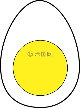 鸡蛋,白,黄色