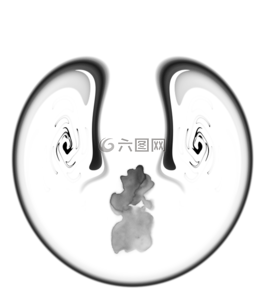 抽象,黑白,流动