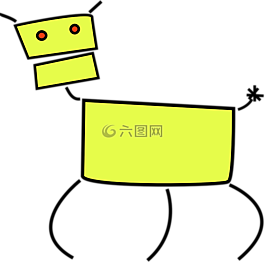 狗,动物,素描