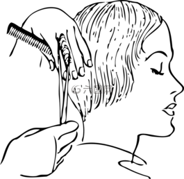 剪刀,理发,理发师