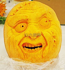 南瓜,脸,可怕