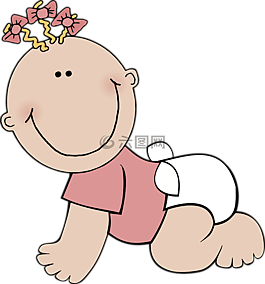 婴儿,女孩,爬网