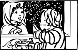 版画,客户,购物