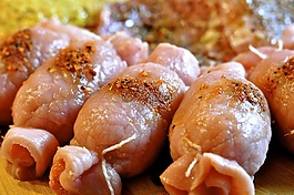 碎的肉,吃,肉