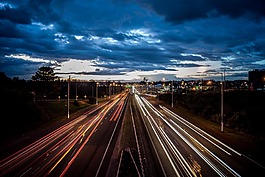 高速公路,光径,夜间摄影