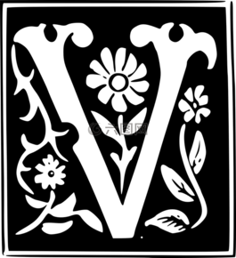 路易威登,信,字母 v