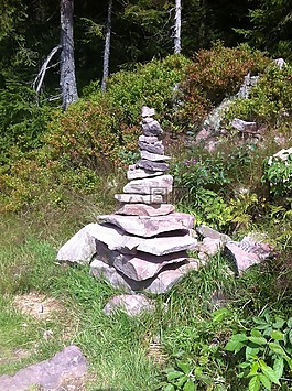 石头,石塔,堆积